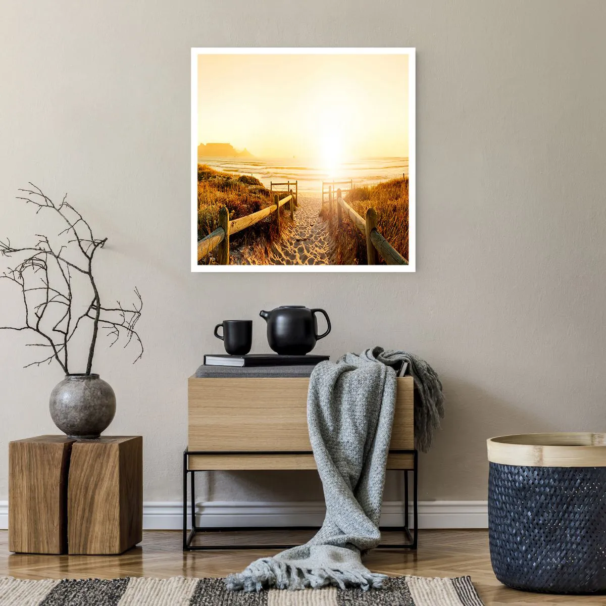 Poster - Attraverso la duna, verso il sole - 60x60 cm