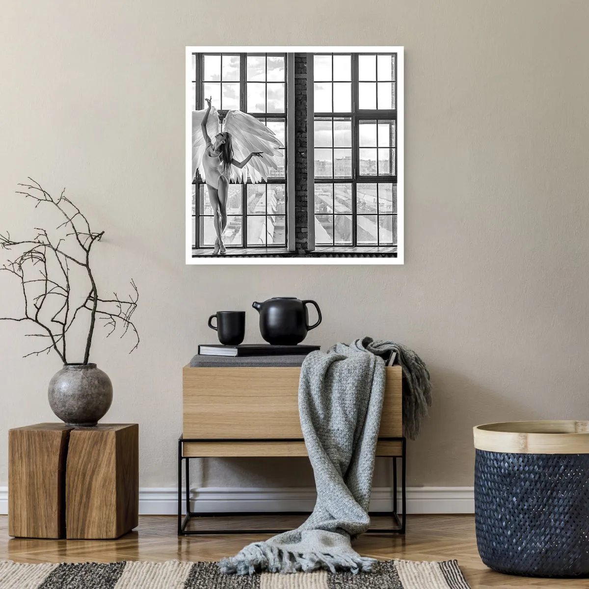 Plakat - Miasto aniołów? - 60x60 cm