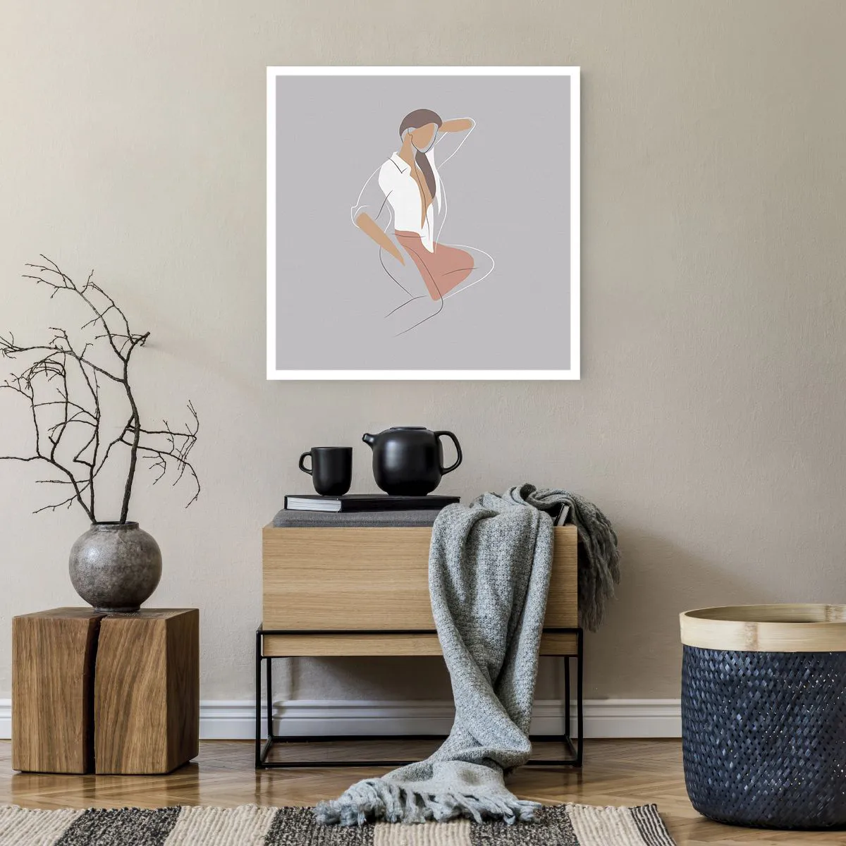 Poster - Outline of Charm - 60x60 cm