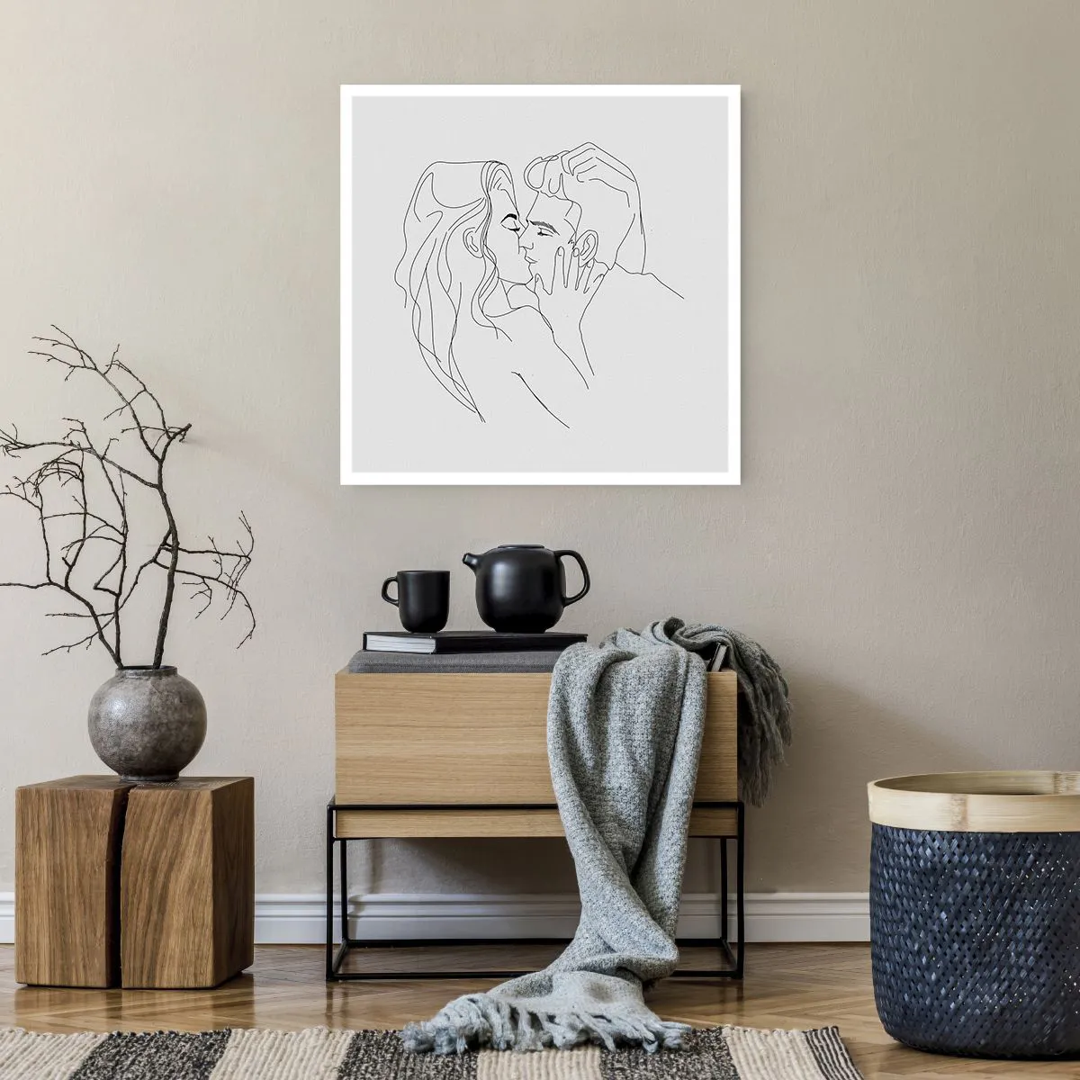 Affiche - Poster - La même ligne - 60x60 cm