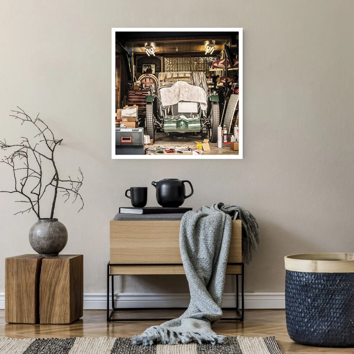 Affiche - Poster - Retour vers le passé - 60x60 cm