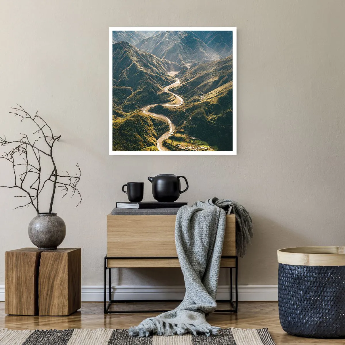 Poster - Direkt aus dem Herzen der Berge - 60x60 cm