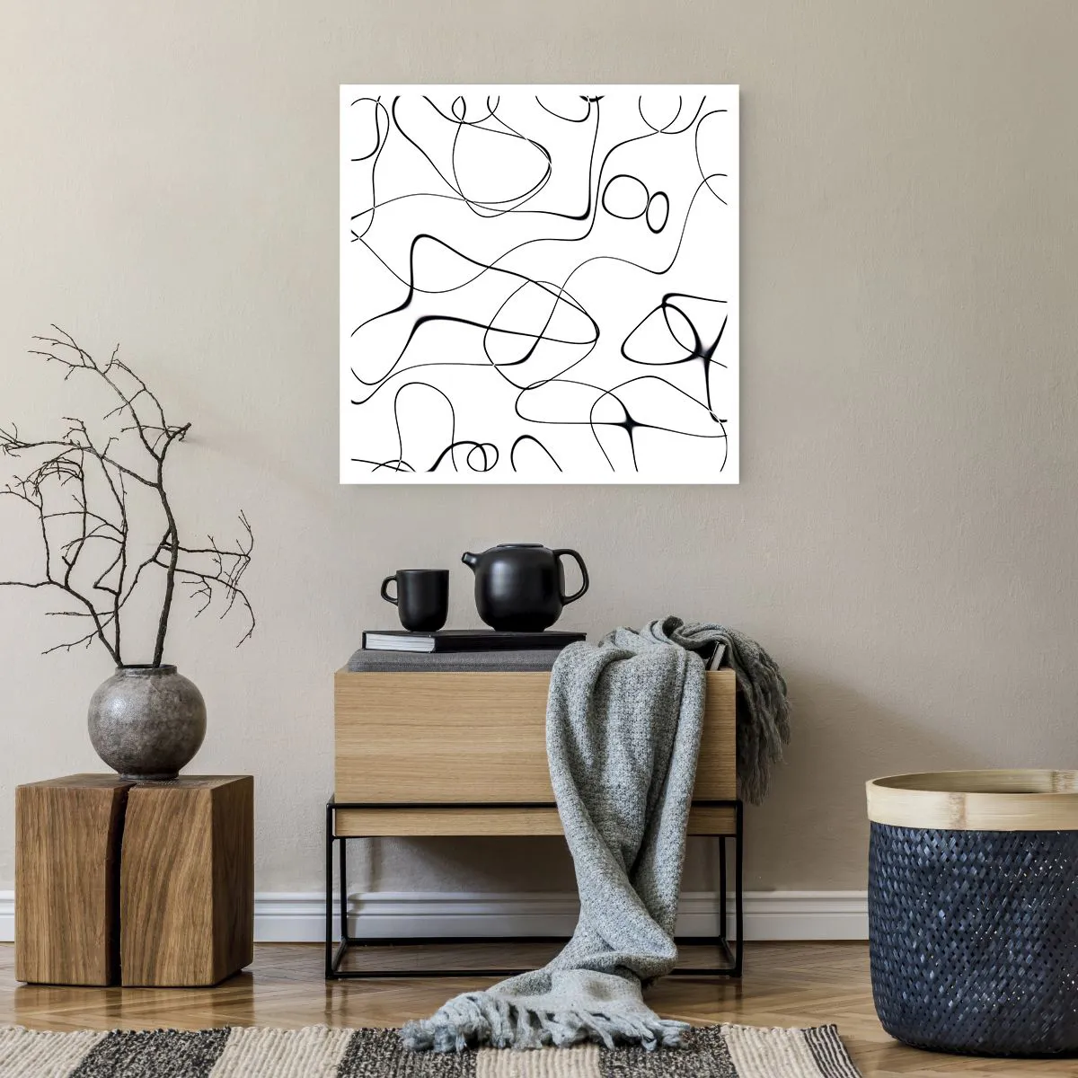 Poster - Life Paths, Trails of Fortune - 60x60 cm