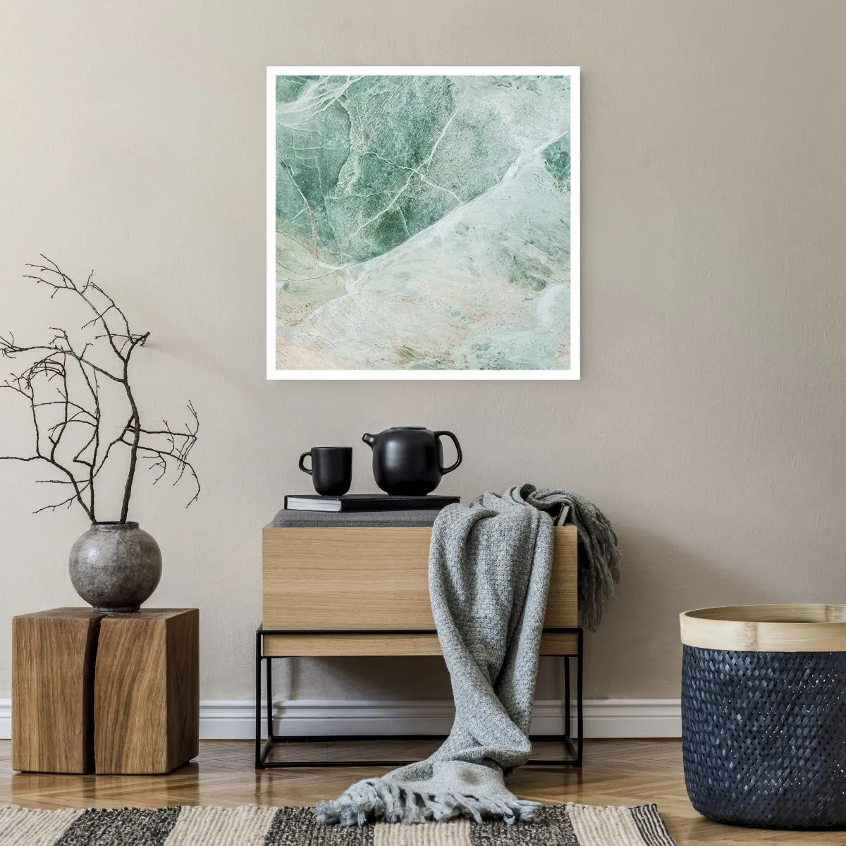 Poster - Noble Coolness of a Stone - 60x60 cm