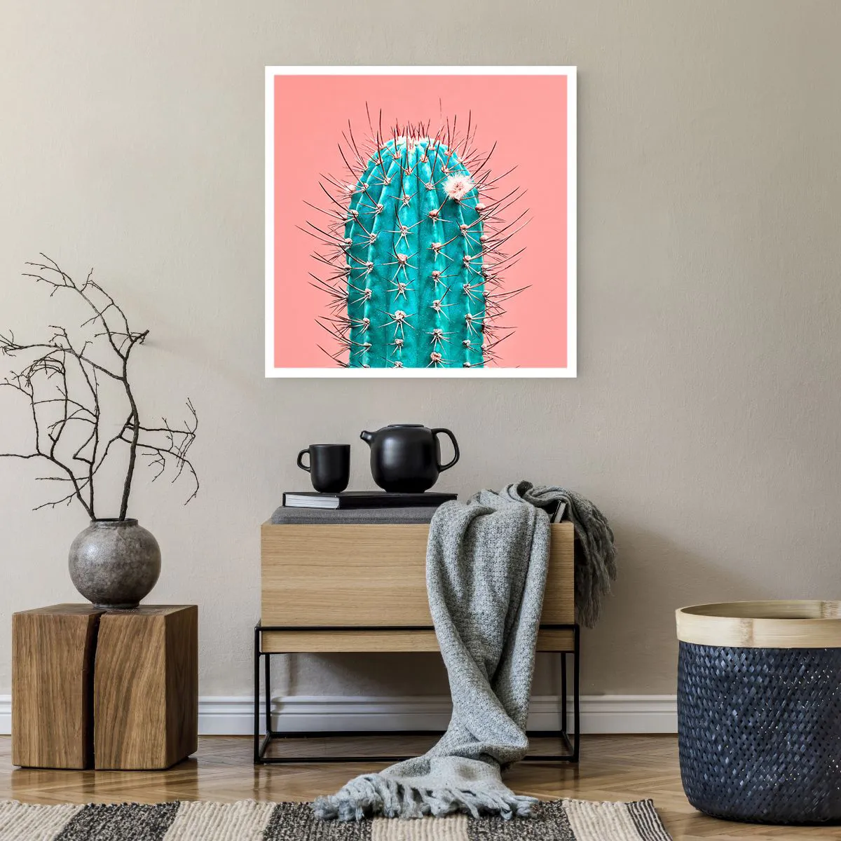 Affiche - Poster - Juste regarde - 60x60 cm