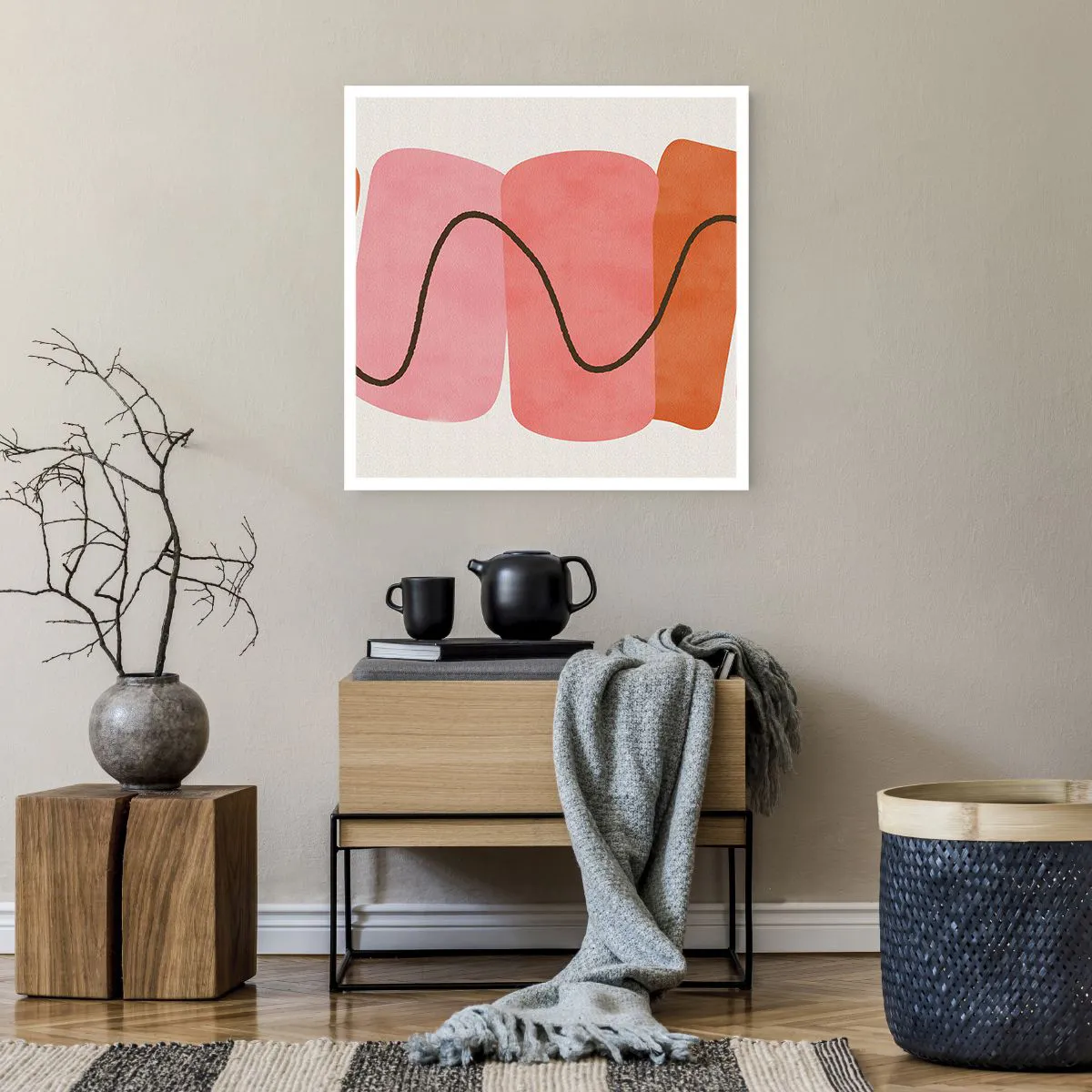 Poszter - Formák szelíd mozgása - 60x60 cm