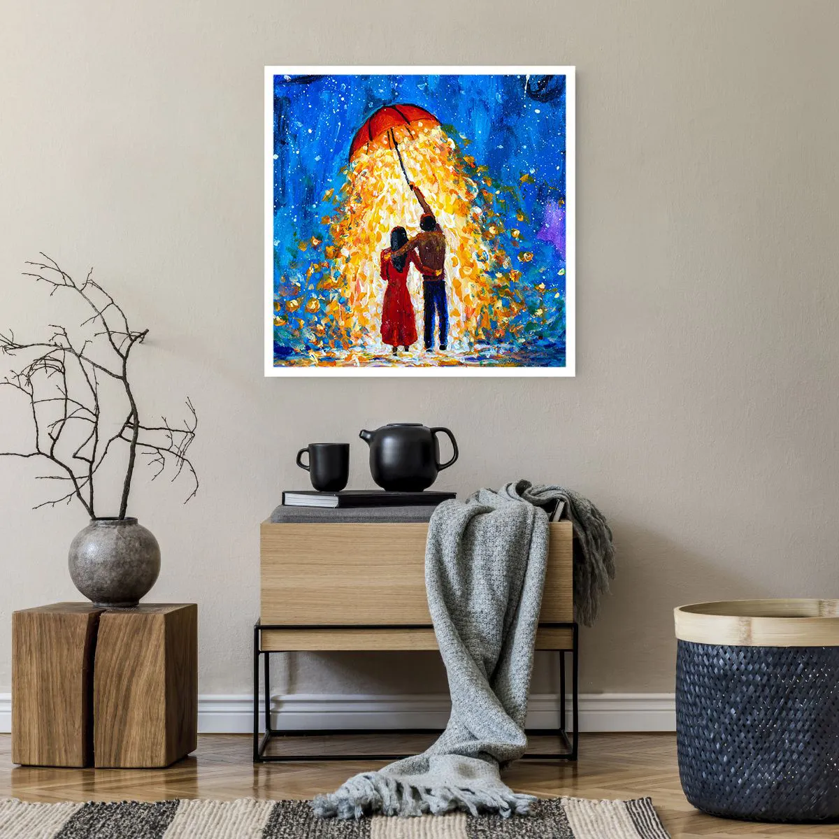 Pôster - A magia de uma noite chuvosa? - 60x60 cm