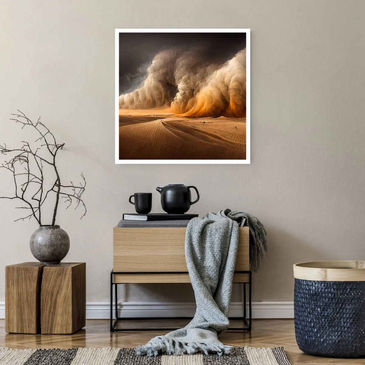 Poster - Rage of the Desert - 60x60 cm