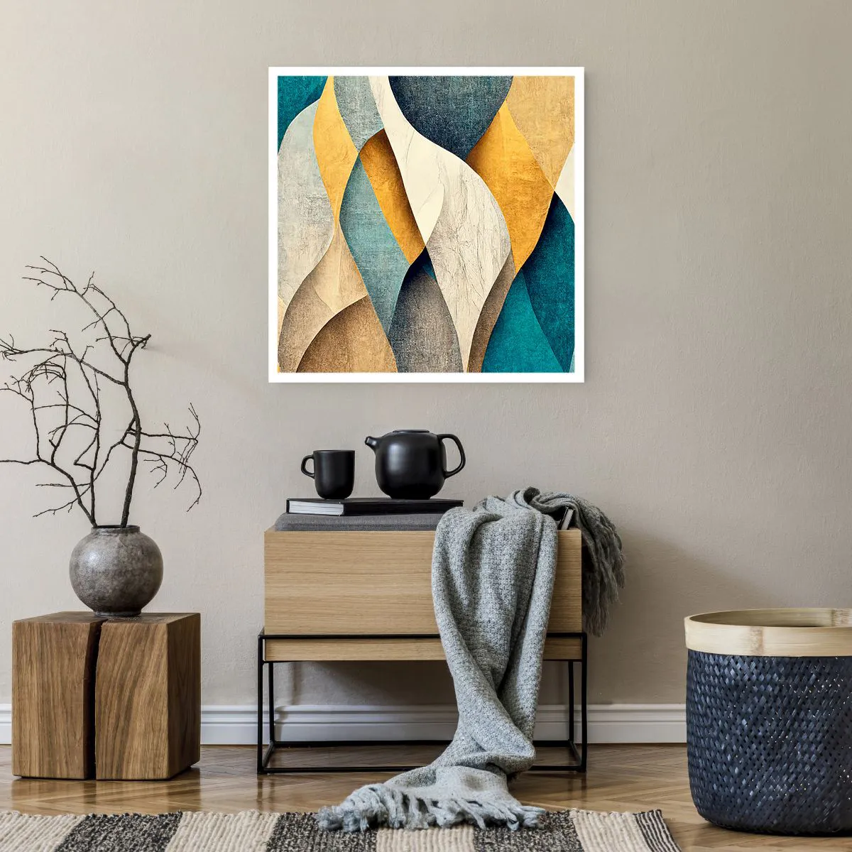 Poster - Rhythm and Undulation - 60x60 cm