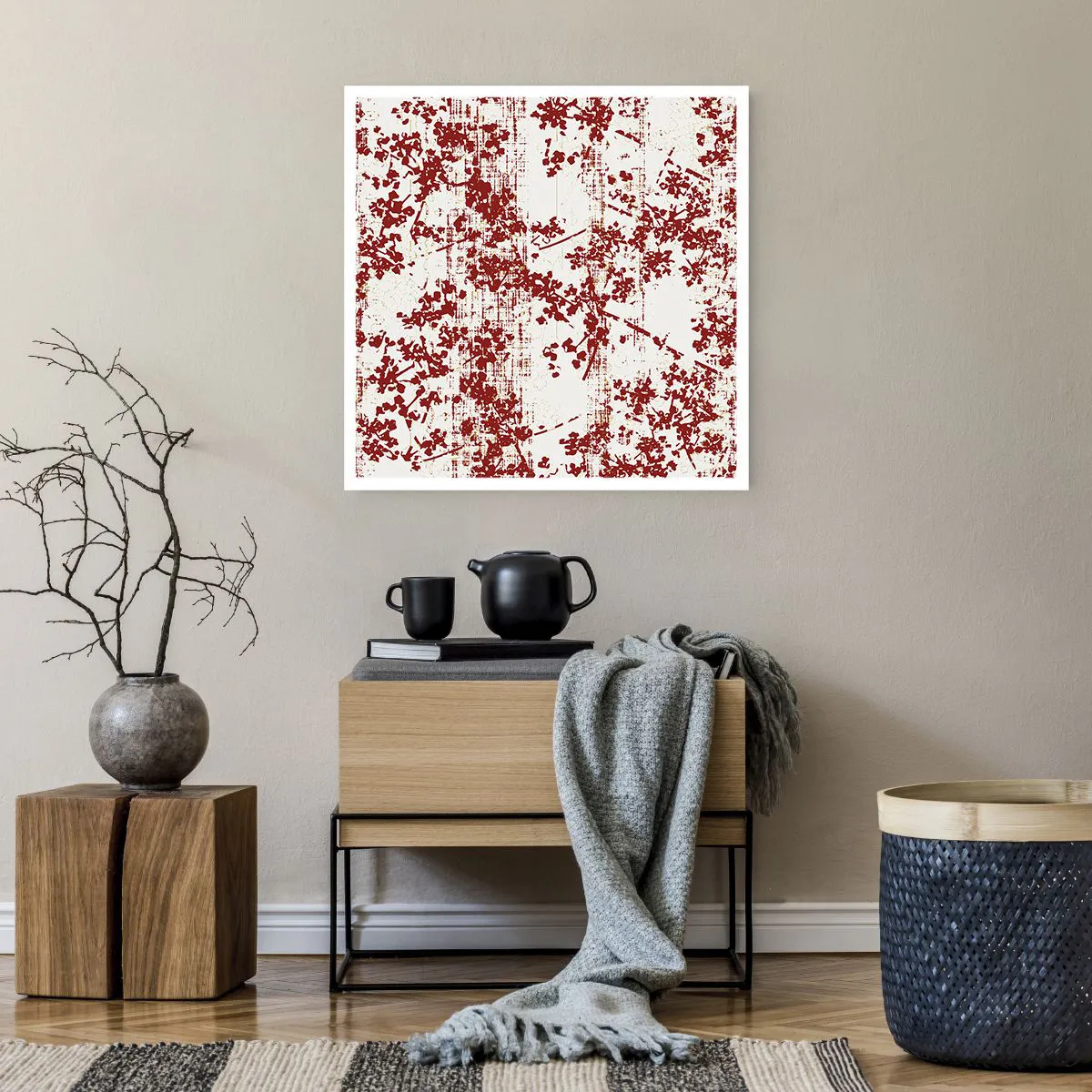 Affiche - Poster - Comme un calicot ancien - 60x60 cm