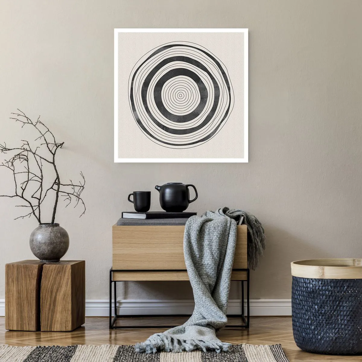 Poster - Wichtig ist, was dazwischen liegt - 60x60 cm