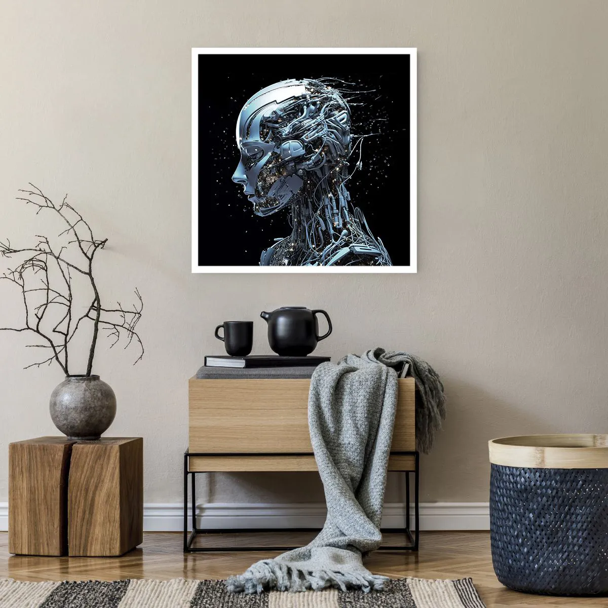 Plakát - Technologie je žena - 60x60 cm