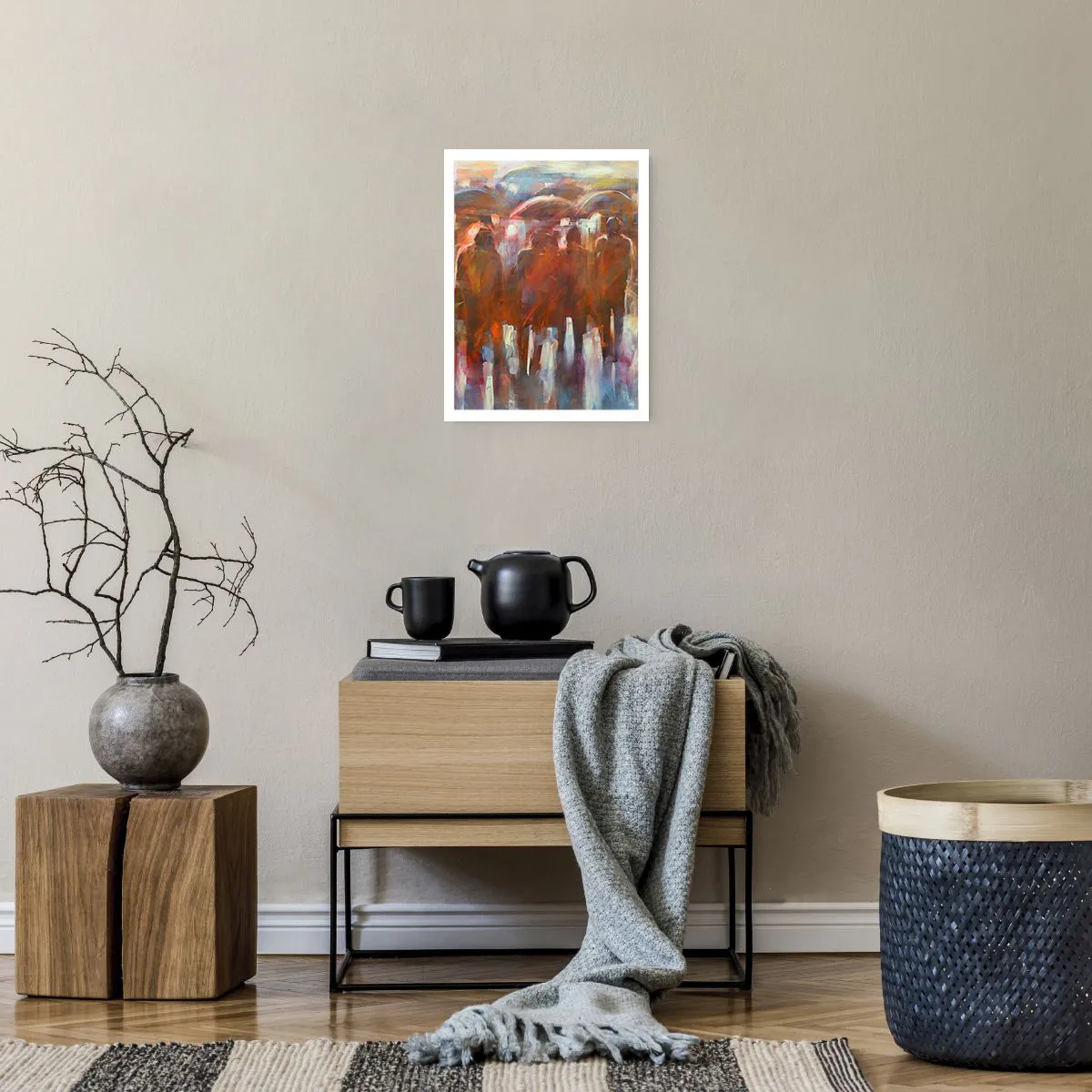 Plakat - Równi w deszczu i mgle - 30x40 cm