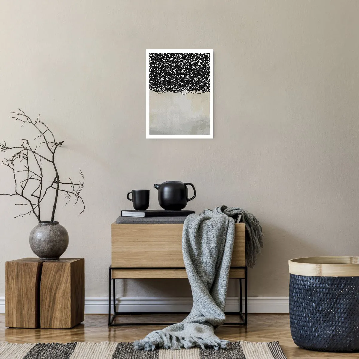 Plakat - Abstrakcja skłębiona - 30x40 cm