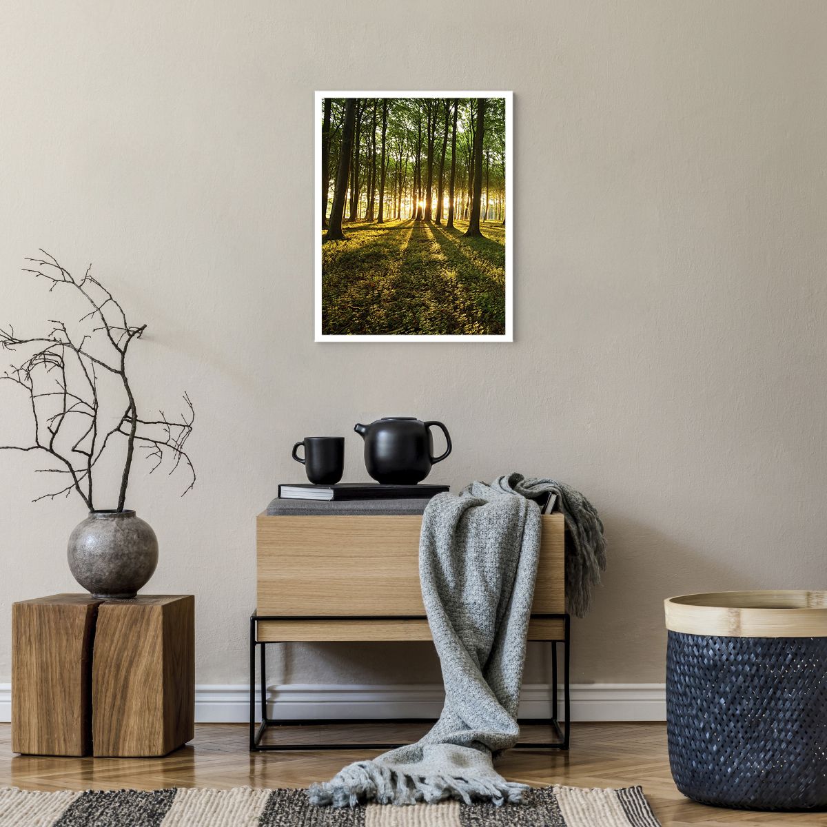 Poster ohne Rahmen Landschaft, Poster ohne Rahmen Wald, Poster ohne Rahmen Natur, Poster ohne Rahmen Bäume, Poster ohne Rahmen Sonnenstrahlen