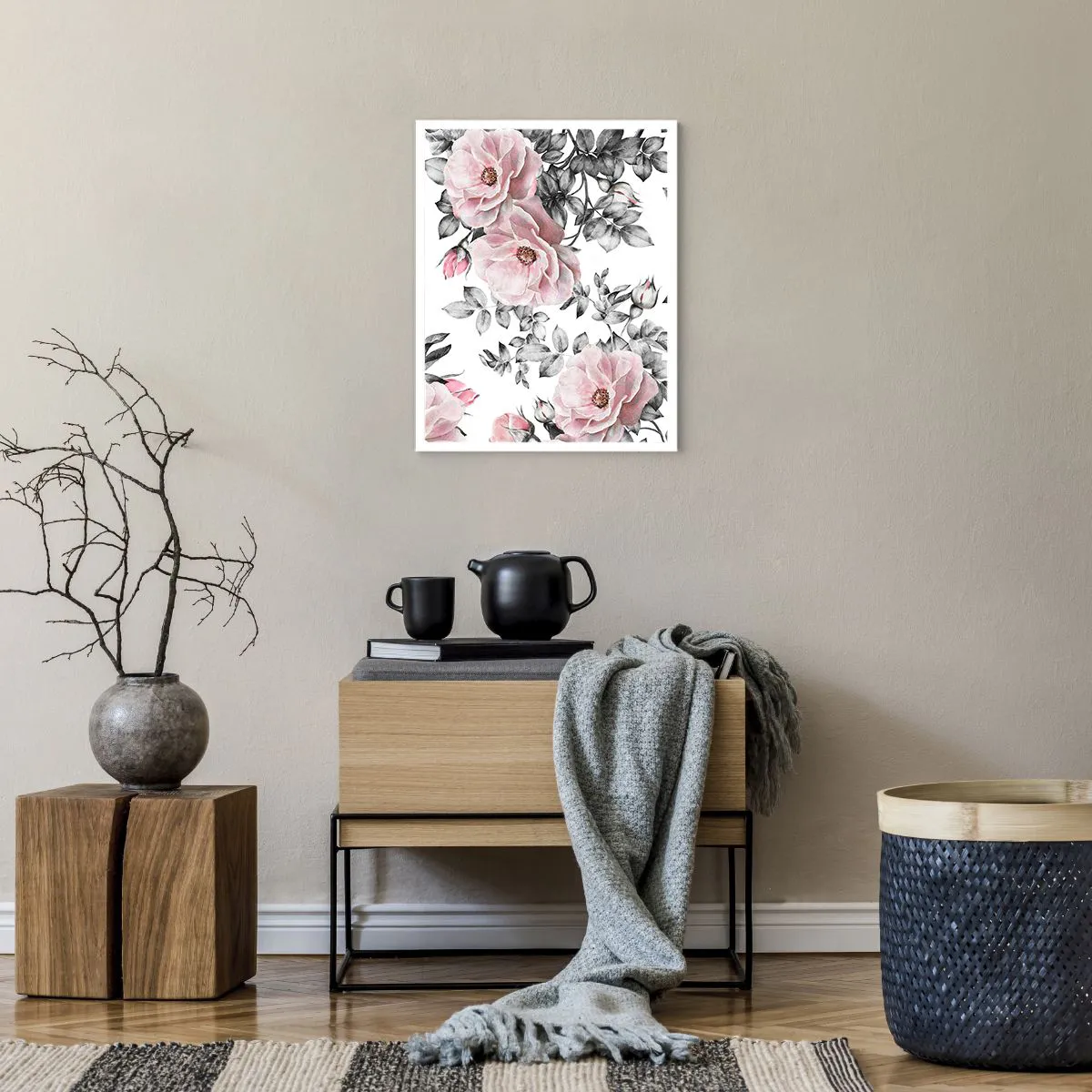 Poster - Getting Lost in Rose Flowers - 40x50 cm