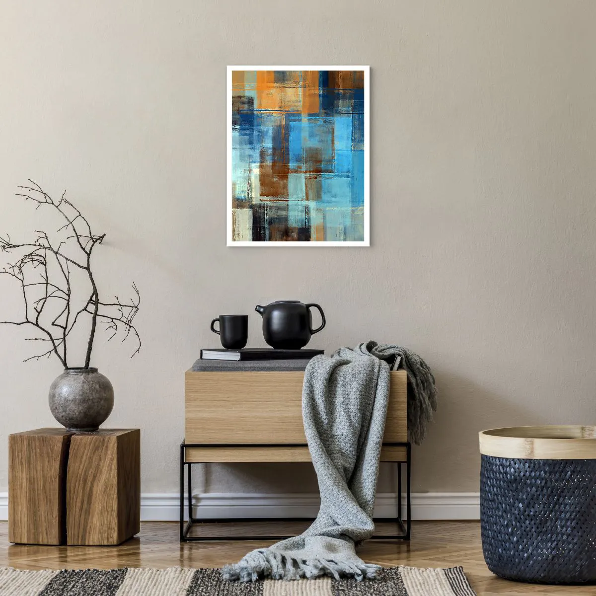 Plakát - Přes modrý závoj - 40x50 cm