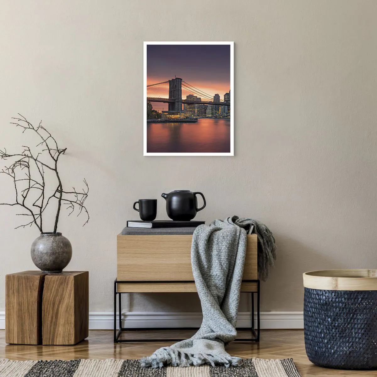 Poster - Eingetaucht in lila Stille - 40x50 cm