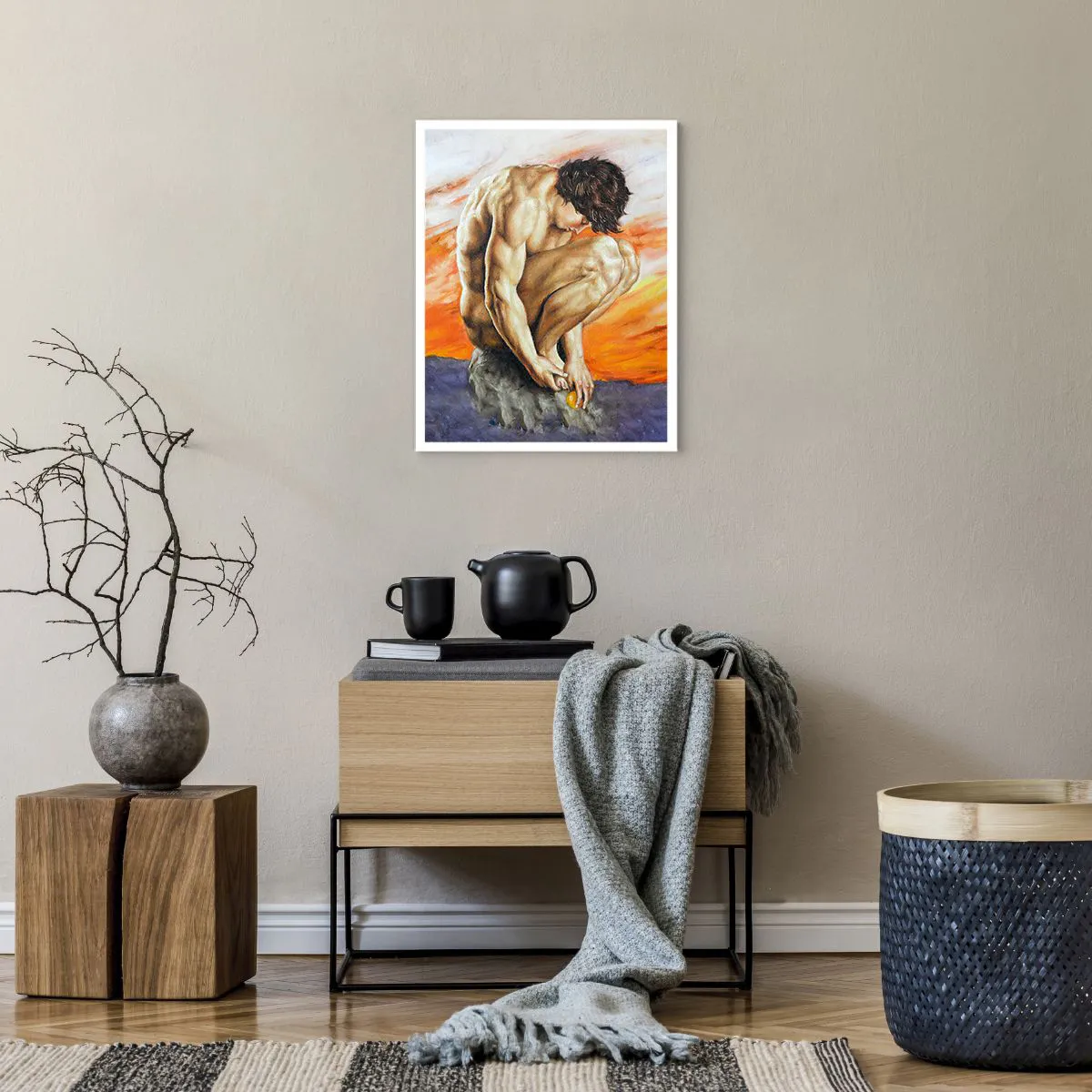 Poster - Ondergedompeld in zichzelf - 40x50 cm