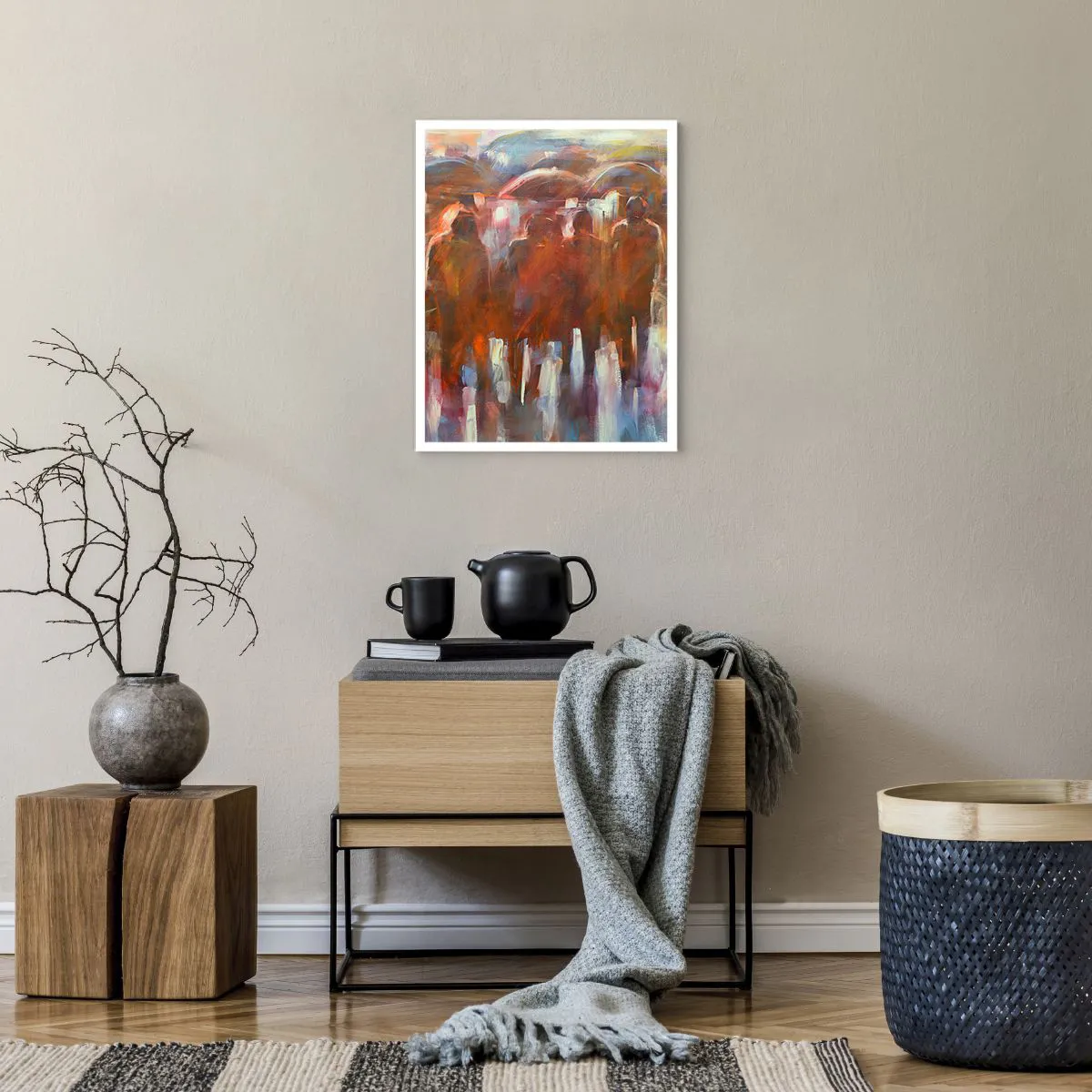 Affisch - Jämna i regn och dimma - 40x50 cm