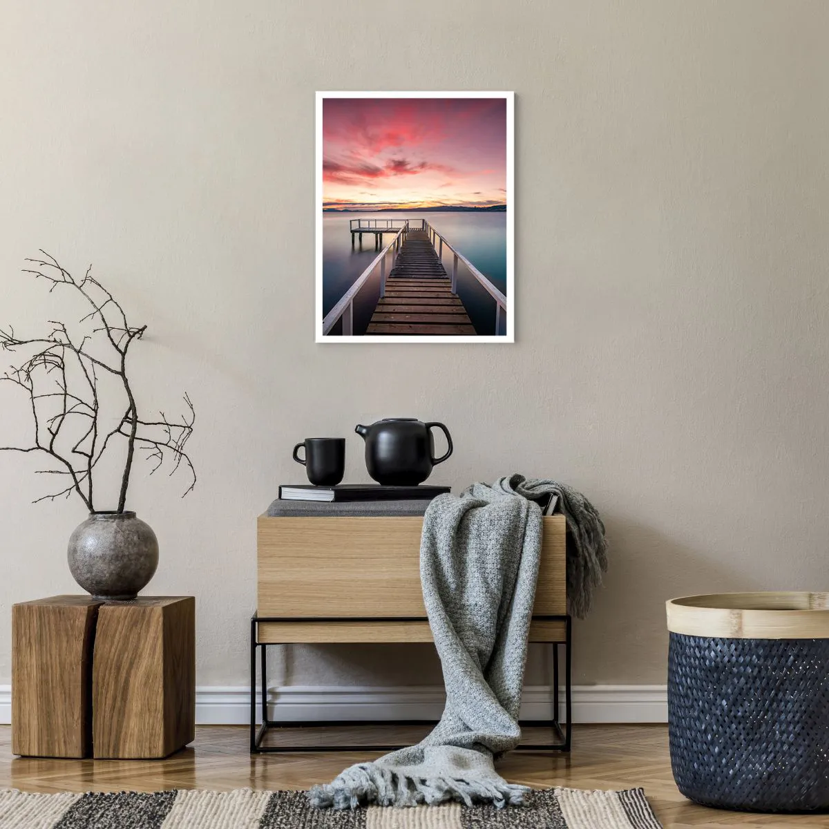 Plakát - Jemný plamen večera - 40x50 cm