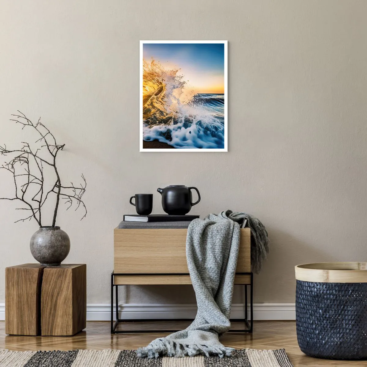 Póster - Jugando en la arena - 40x50 cm