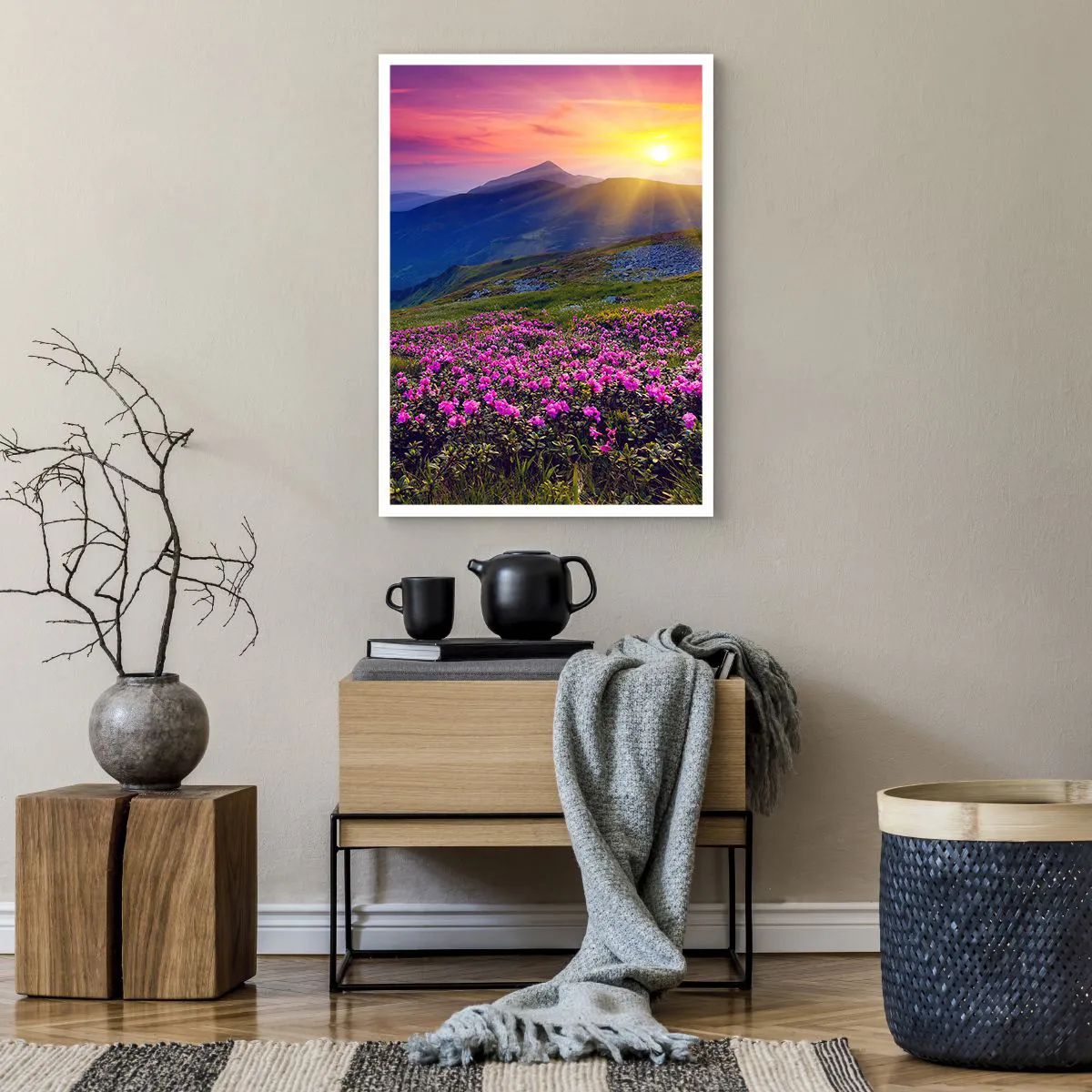 Poster - ... Și peste tot în jur se simte un miros de jneapăn și parfum de ierburi... - 50x70 cm