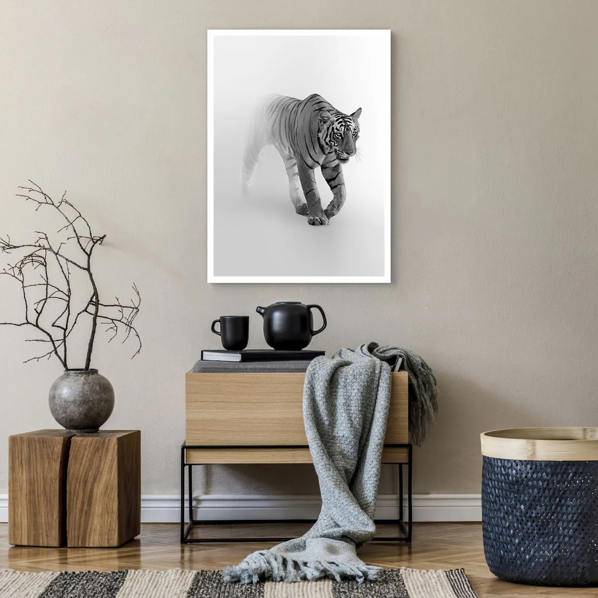 Affisch - Gömd i dimman - 50x70 cm