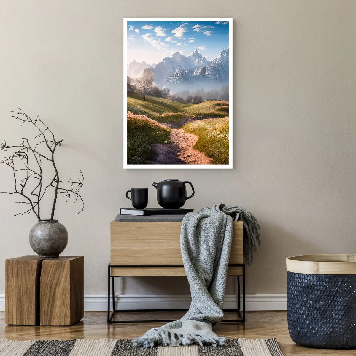 Plakat - Idyllisk dal - 50x70 cm