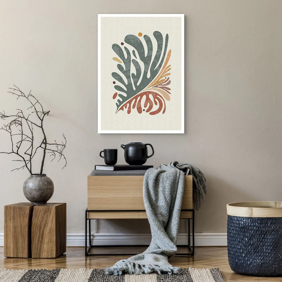 Poster - Multicolour Leaf - 50x70 cm