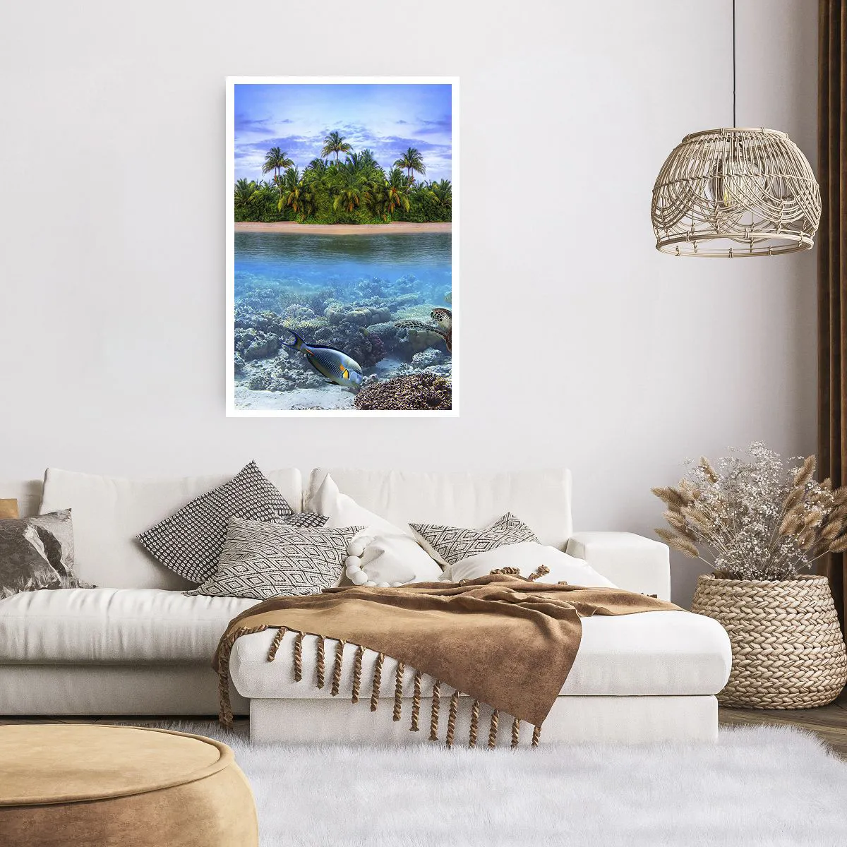 Plakat - Den himmelske ø inviterer dig - 61x91 cm