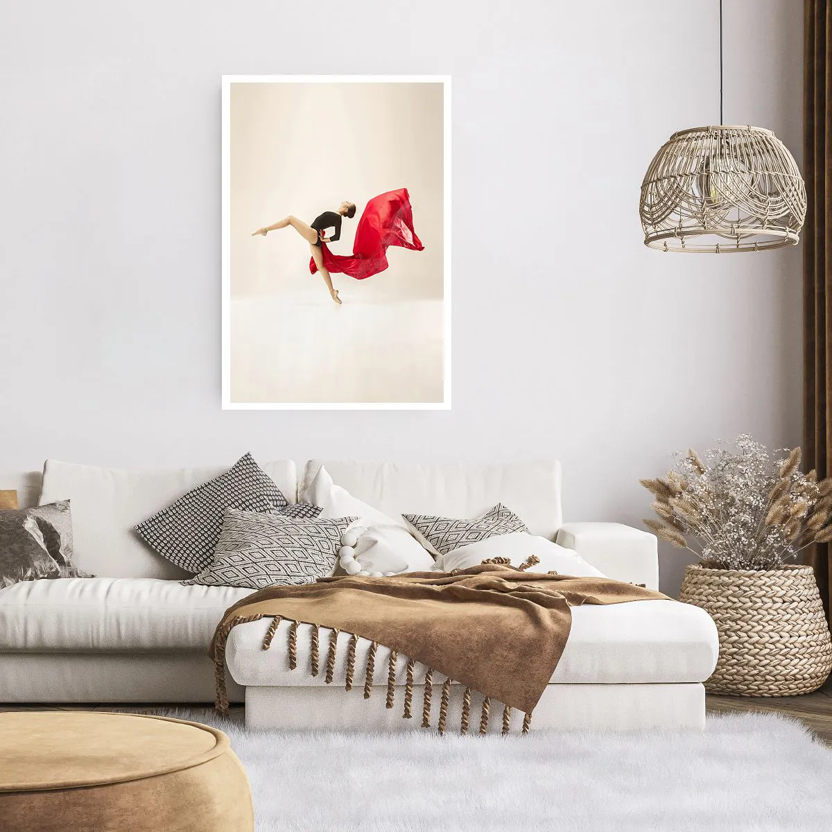 Plakat - Rød og sort - 61x91 cm