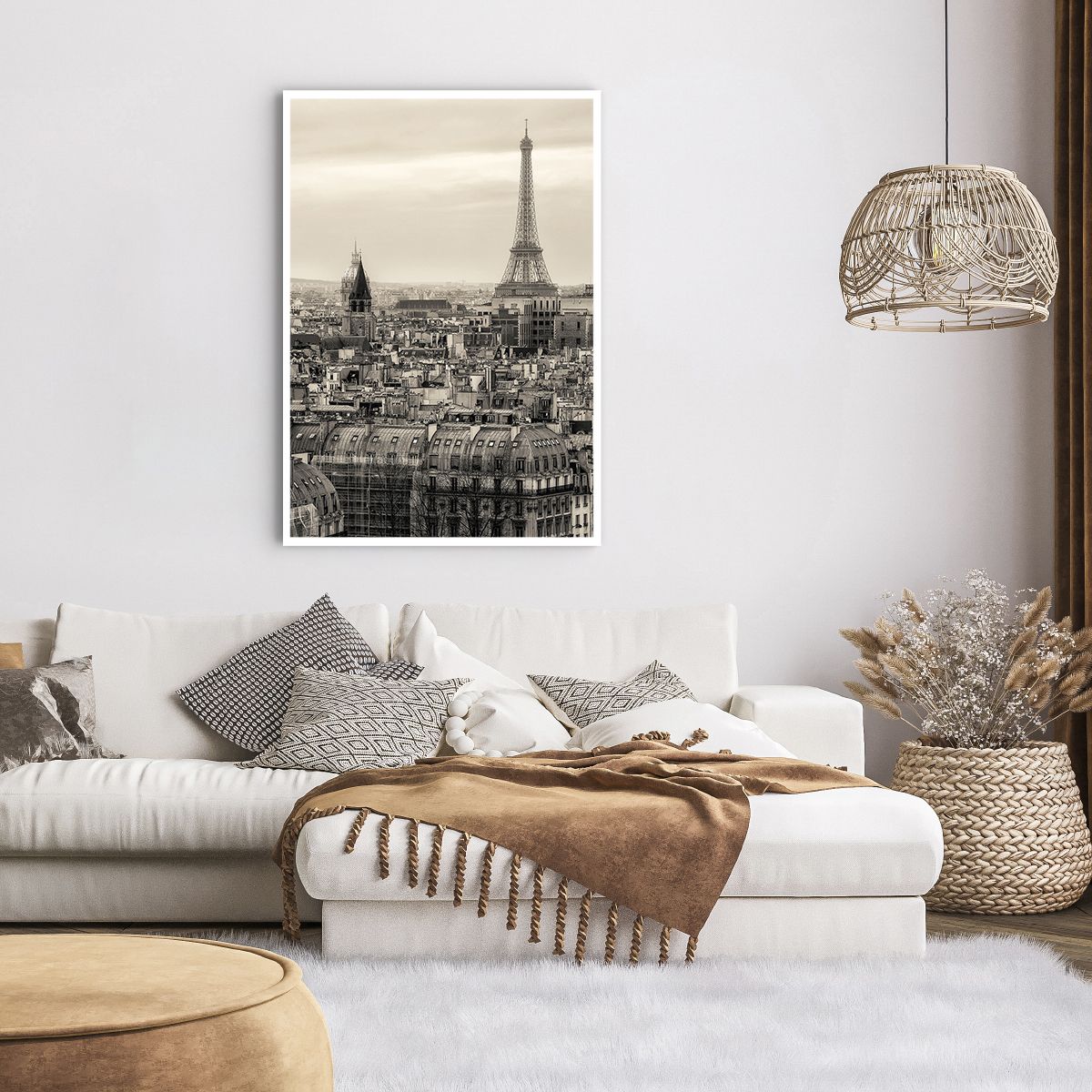 Poster in cornice nera Arttor 70x50 cm - Tante cose sono cambiate -  Città, Torre Eiffel, Parigi, Architettura, Francia, Per il Salotto, Per la