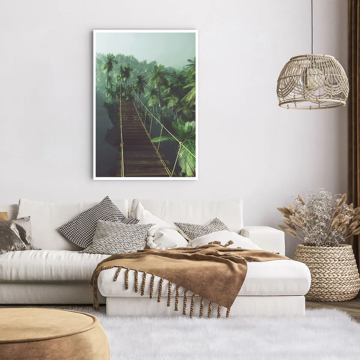 Poster - Über der Brandung des Grüns - 70x100 cm