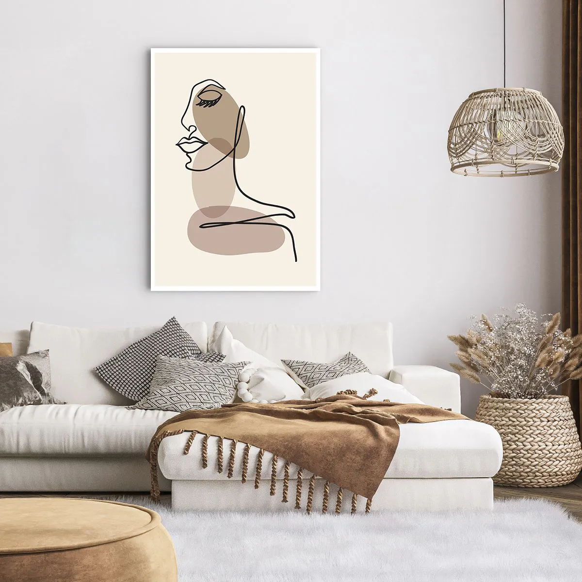 Plakat - Pewna linia piękna - 70x100 cm