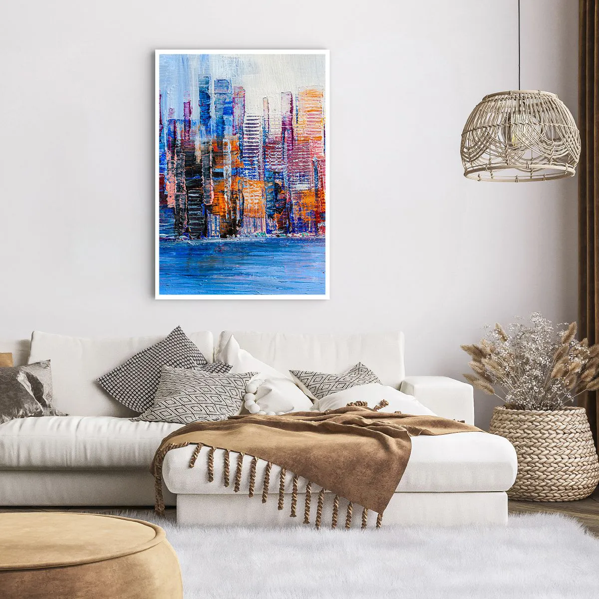 Affisch - En glädjefylld metropol - 70x100 cm