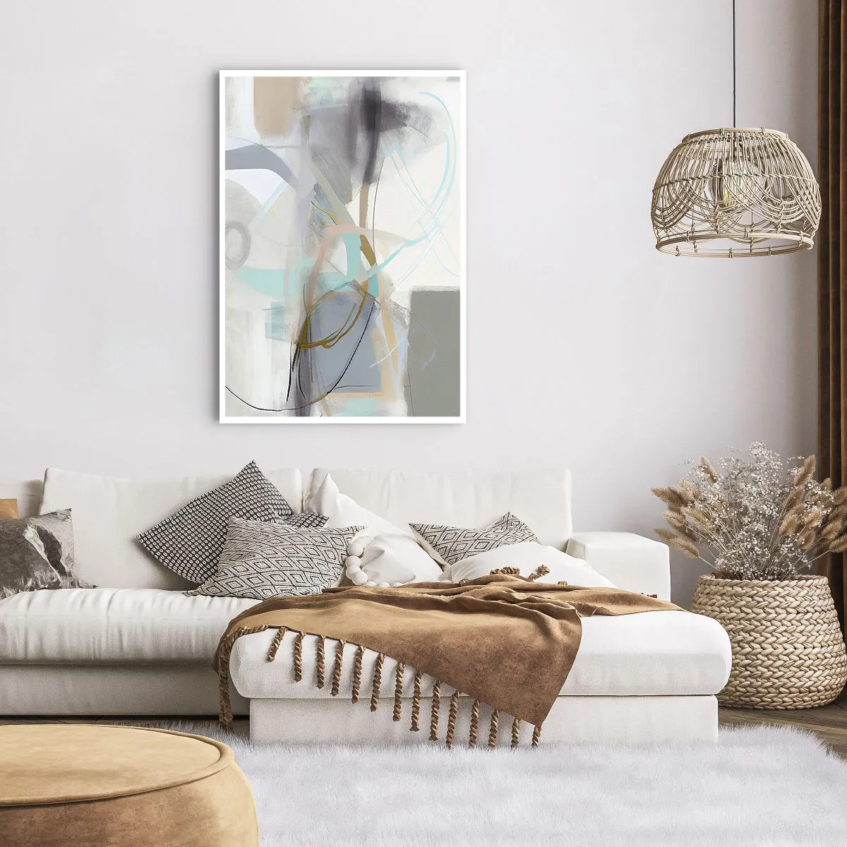 Poster - Neblige Abstraktion - 70x100 cm