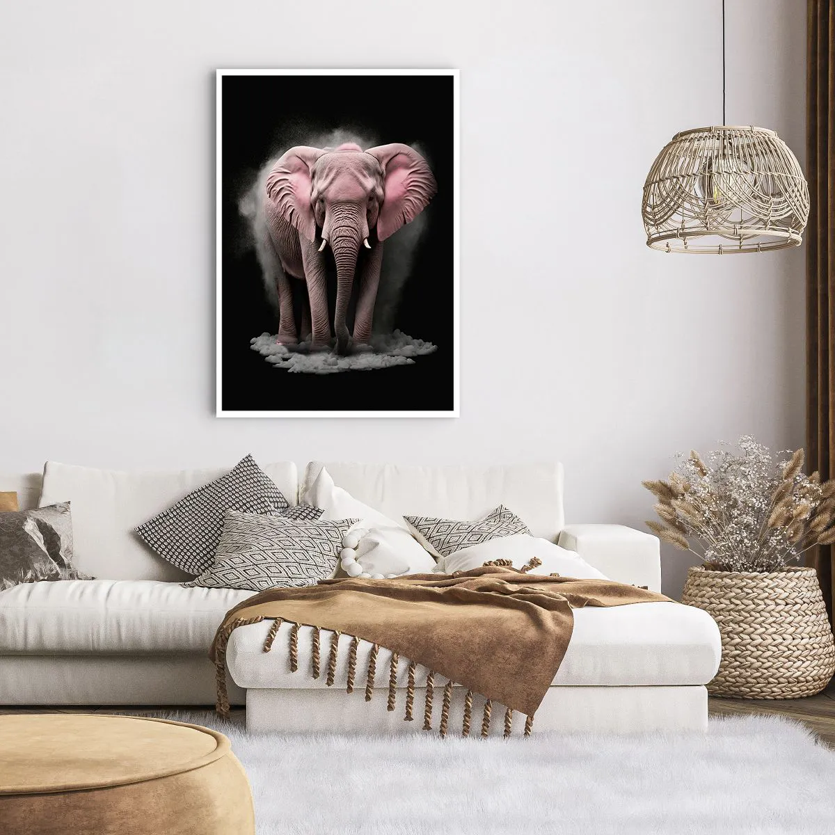 Poster - Non pensare all'elefante rosa! - 70x100 cm