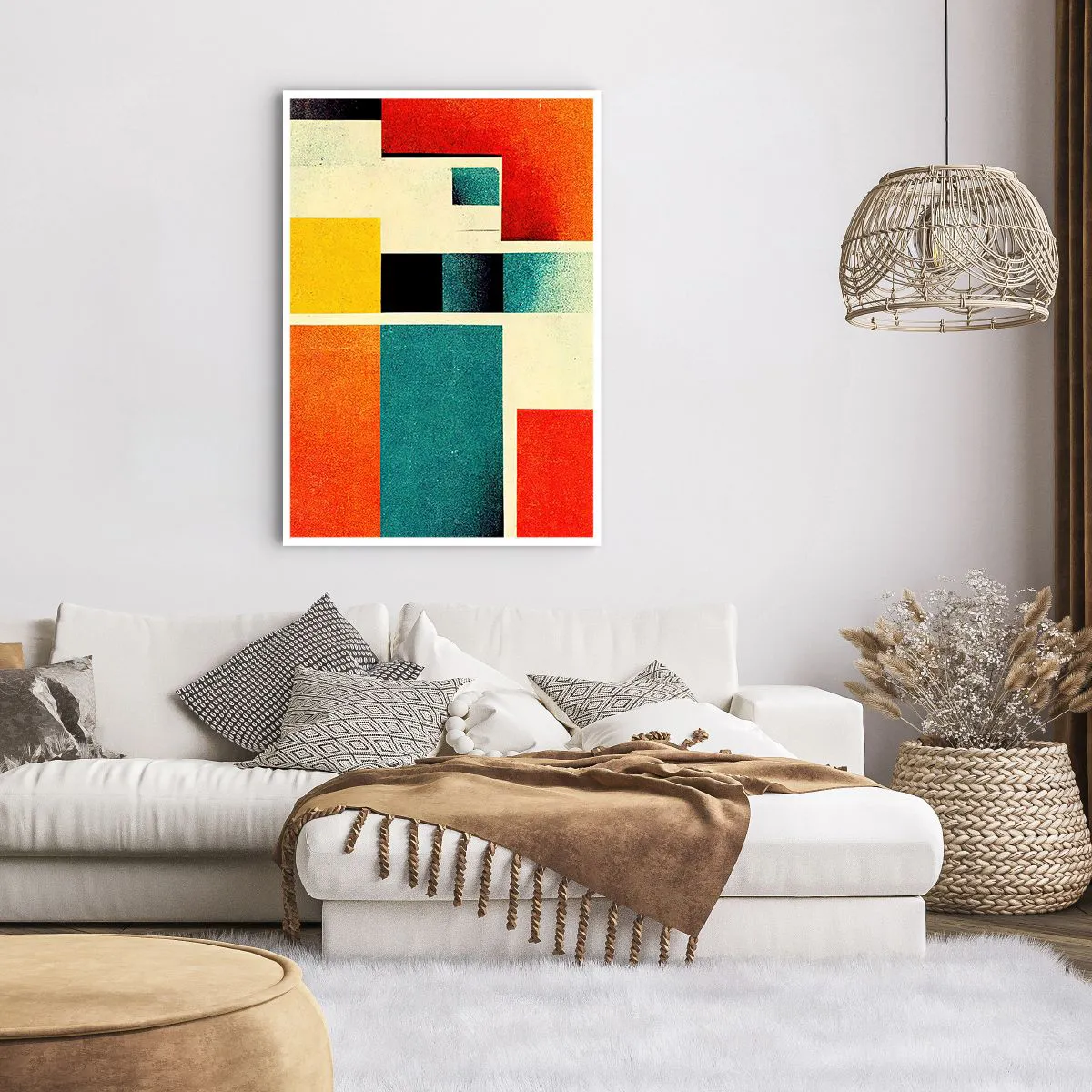 Poster - Geometric Abstract - Good Energy - 70x100 cm