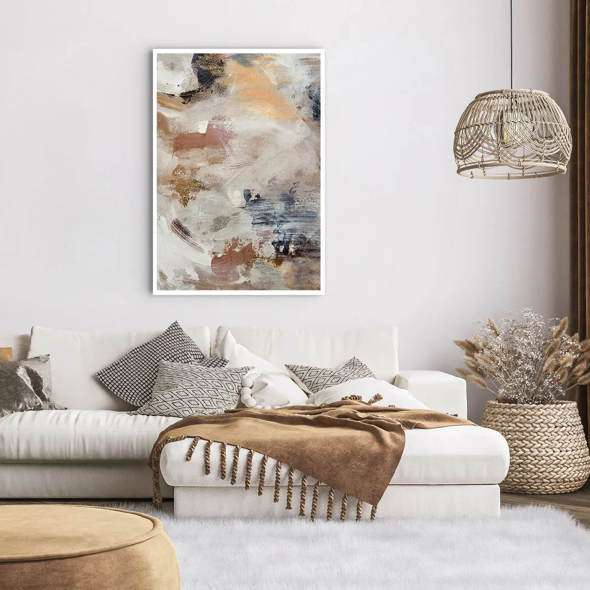 Poster - Neblige Abstraktion - 70x100 cm