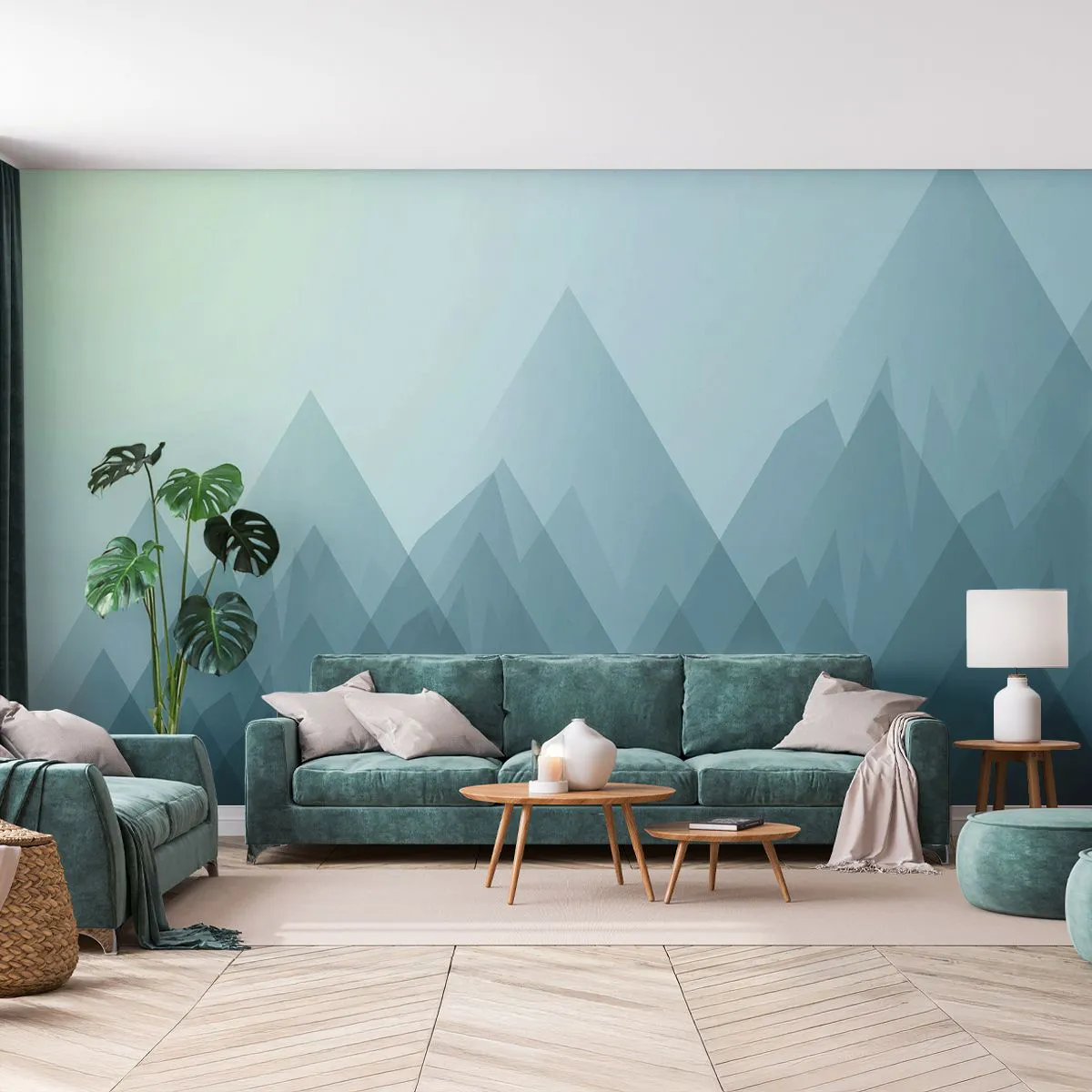 Fototapetă personalizată Standard Eco - Mare, mai mare, cea mai mare - Munţi, Abstracția, Bucată