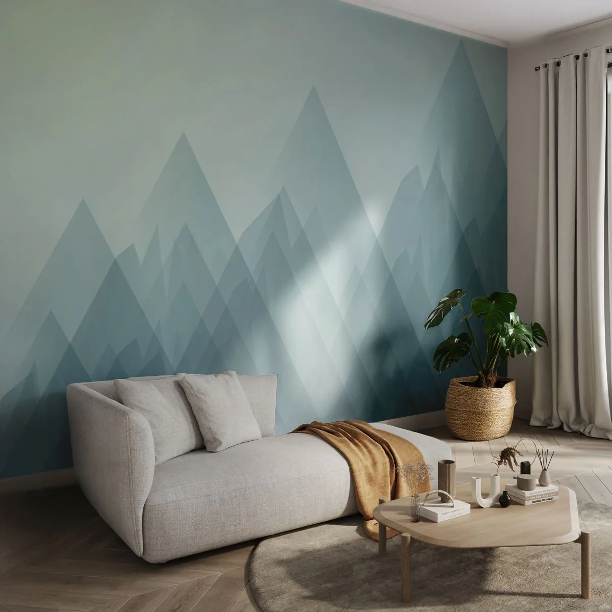 Fototapetă personalizată Standard Eco - Mare, mai mare, cea mai mare - Munţi, Abstracția, Bucată