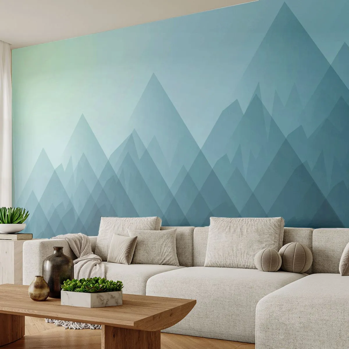 Fototapetă personalizată Standard Eco - Mare, mai mare, cea mai mare - Munţi, Abstracția, Bucată