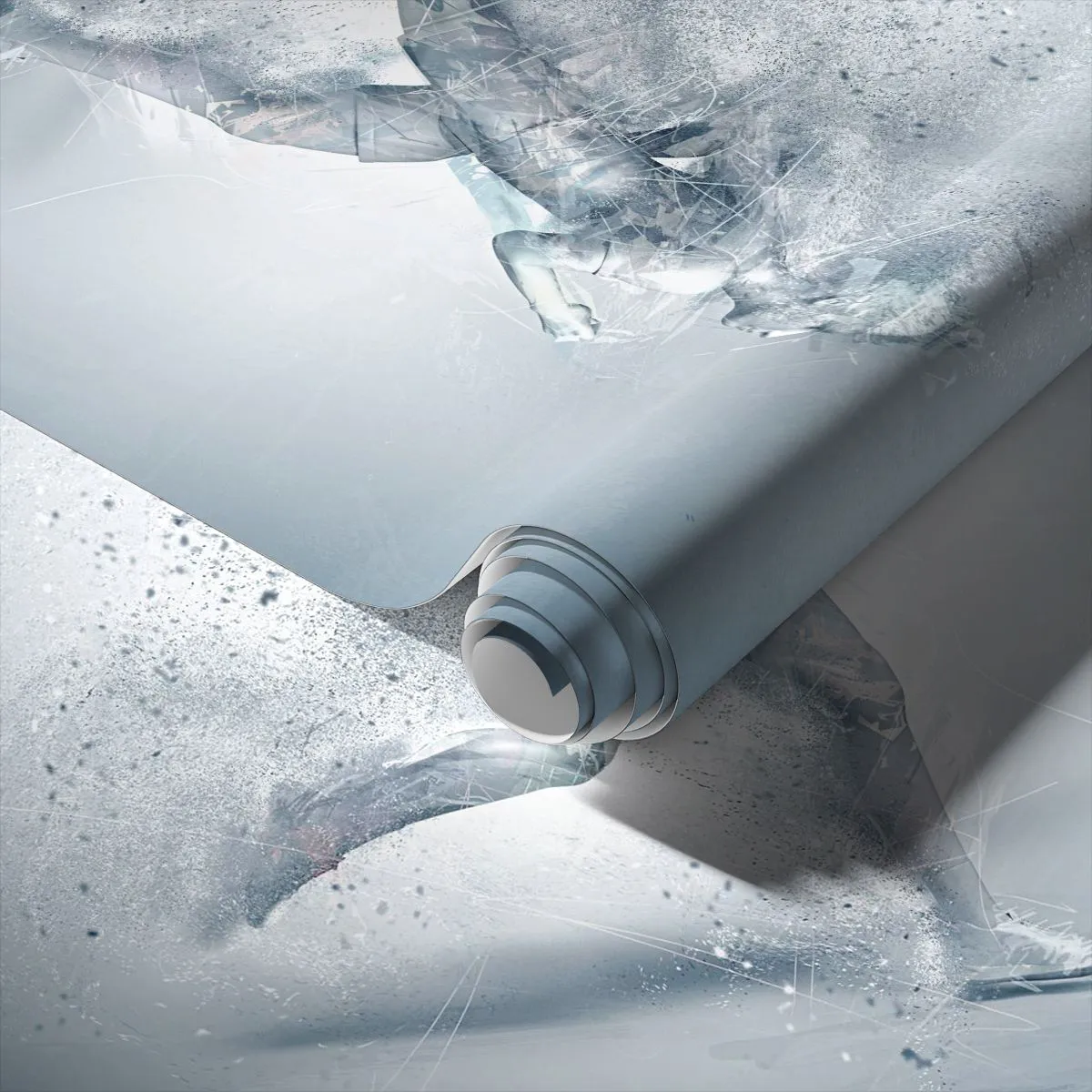 Papier peint sur mesure Standard Eco - Une énergie cristalline - Abstraction, Graphique, Coureur