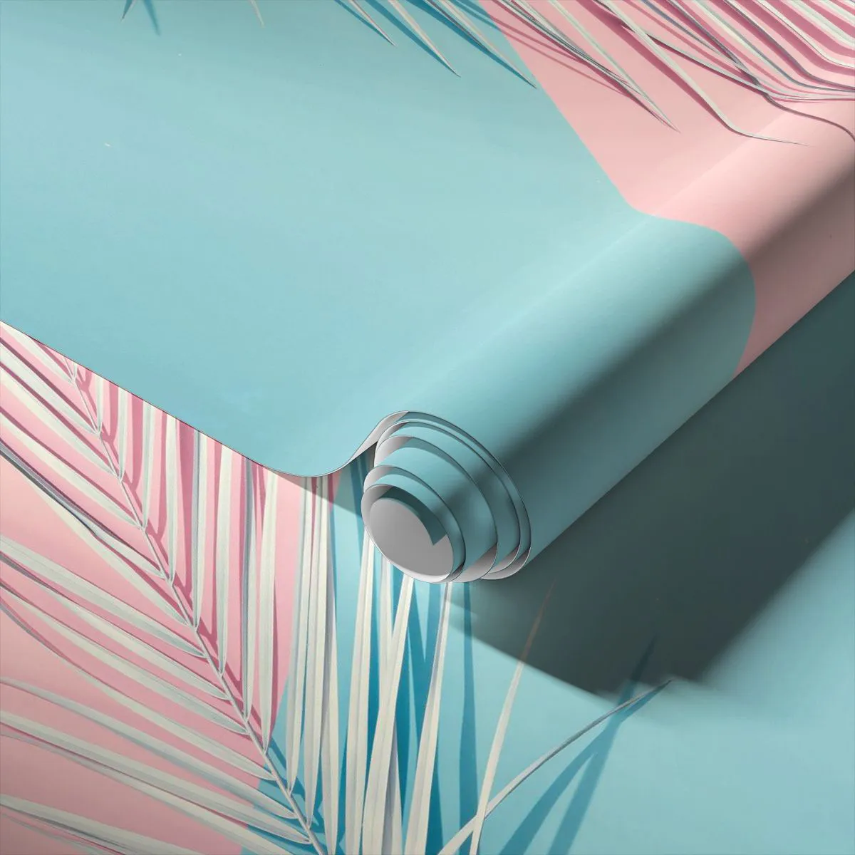 Photo Wallpaper Standard Eco - Tropical impression - Palm Leaf, Abstraction, Graphics - 200x140 cm