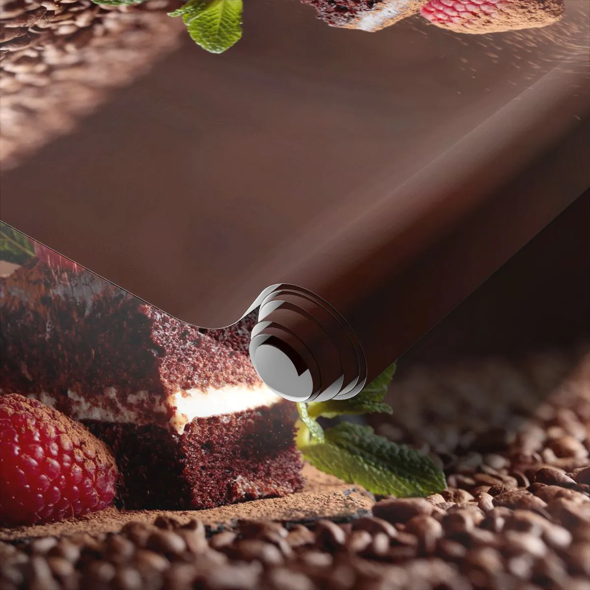 Papier Peint Photo Standard Eco - La vie est douce - Gâteau, Cuisine, La gastronomie - 500x350 cm