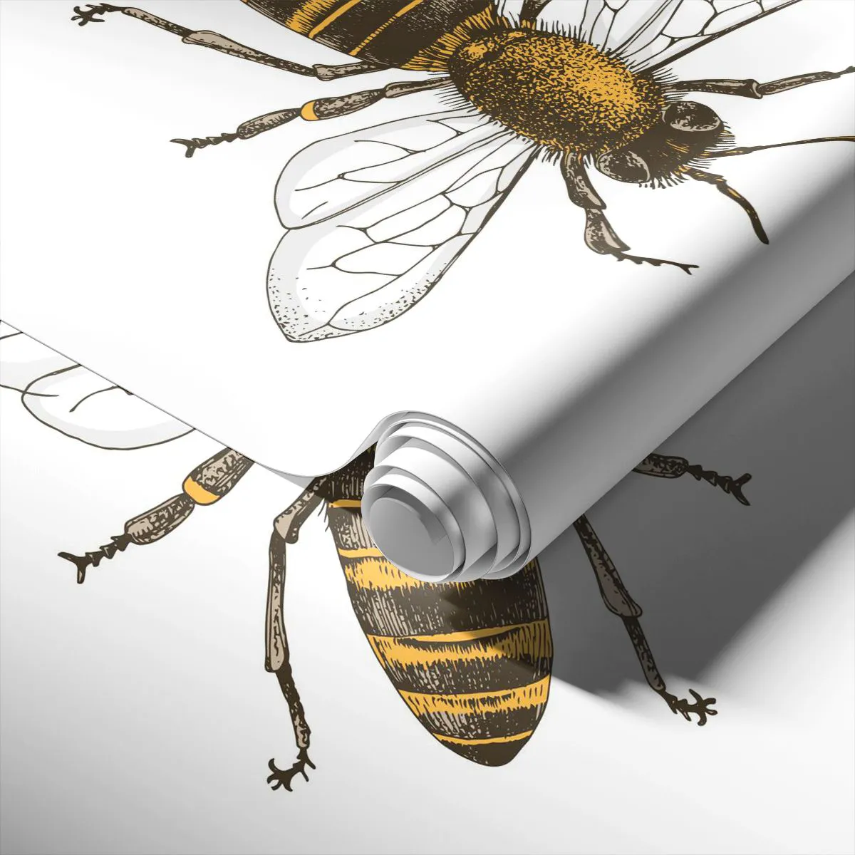 Tapet Standard Eco - Frumoasă și bună - Albină, Insectă, Natură - 350x256 cm