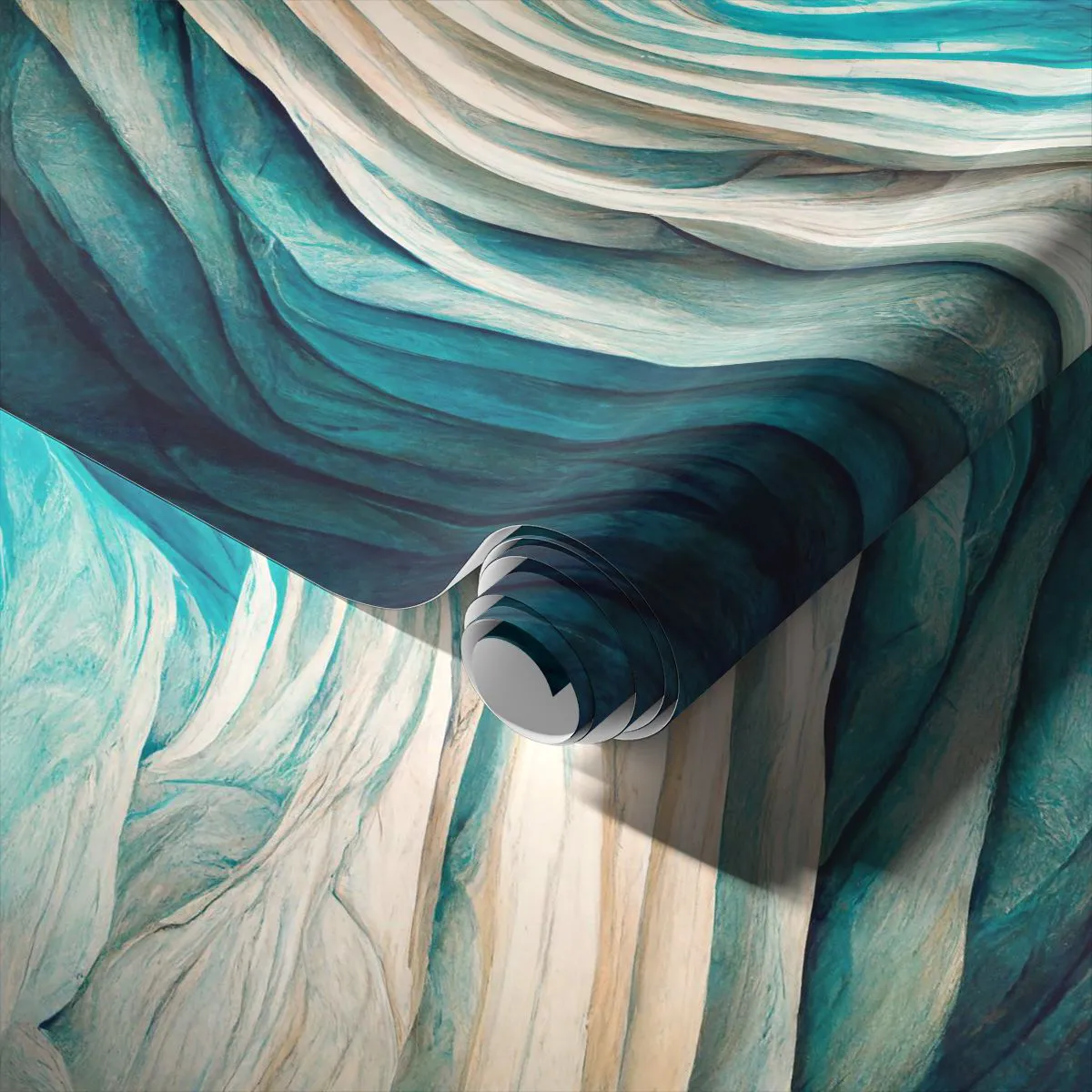 Tapet Standard Eco - Insațiabilitate albastră - Bucată, 3D, Abstracția - 350x256 cm