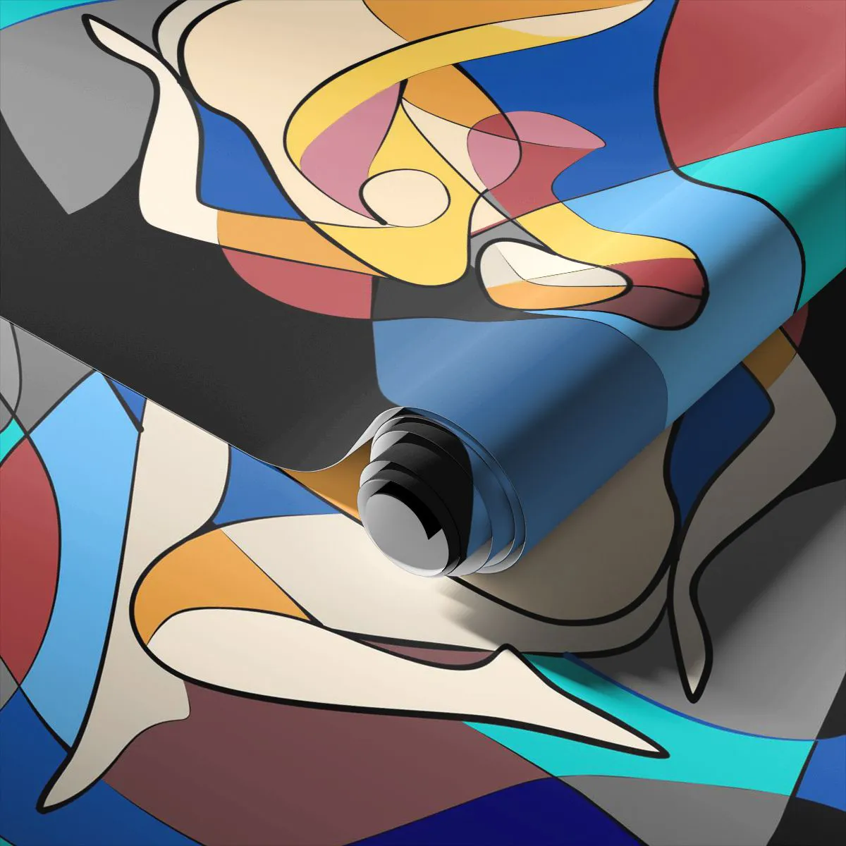 Papier Peint Photo Standard Eco - Nu cubiste - Cubisme, Moderne, Femme - 400x280 cm