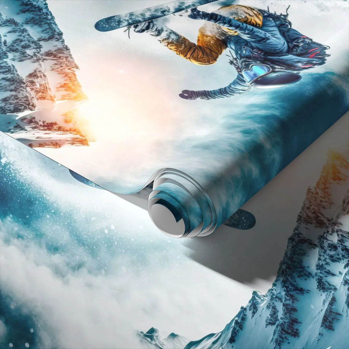 Fototapeta na míru Standard Eco - Extrémní emoce - Snowboarding, Sport, Zima